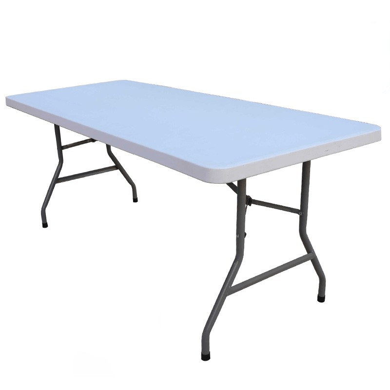 Table pliante polyéthylène Eco noire 183x76 cm