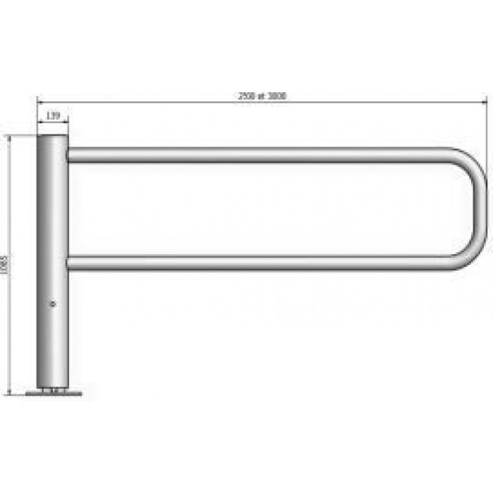 Barrière Pivotante Tube rond – Image 2