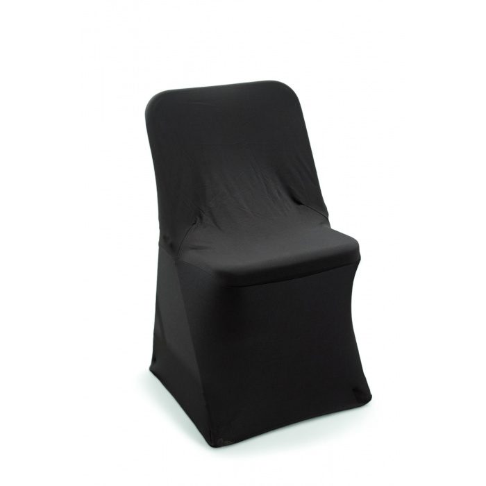 Lot de 2 housses de chaise coloris noir – Image 2
