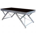 Podium hauteur réglable 2x1 m antidérapant coloris noir