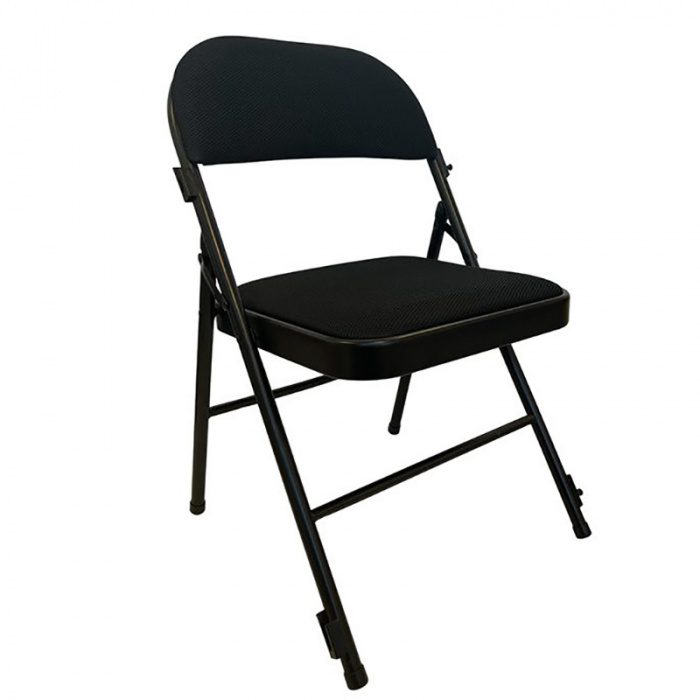 Chaise Pliante Acier Avec Coussin PRO-INTENS Assemblable Ultra-Résistante – Image 1