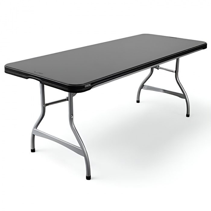 Table rectangulaire LIFETIME 183 x 76 cm NOIRE – Image 1