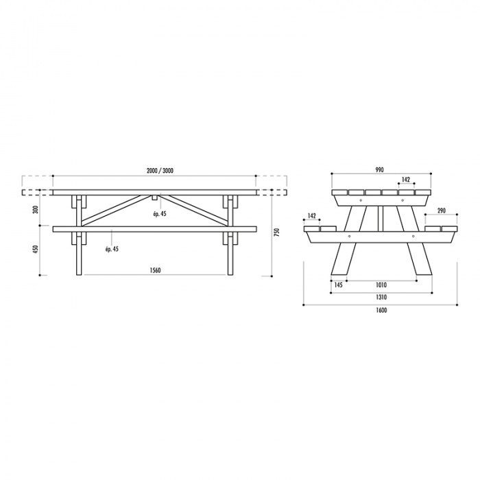 Table pique-nique Berlin – Image 3